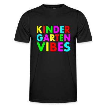 kindergarten vibes - T-shirt sport Homme - noir - Devant - AI Model Male 178 dark (178cm)