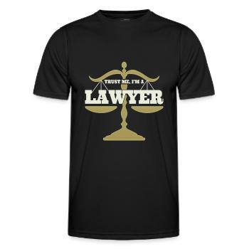 Avocat droit idée cadeau avocat avocat - T-shirt sport Homme - noir - Devant - AI Model Male 178 dark (178cm)