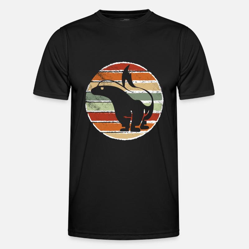 Retro Honigdachs Vintage Honigdachs - Männer Funktions-T-Shirt - Schwarz