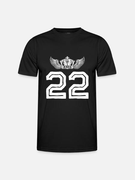 22 Number crown - Men's Functional T-Shirt - black
