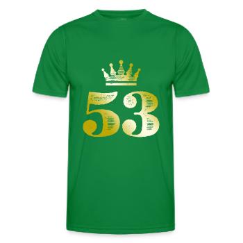 53 Chiffre Couronne Or - T-shirt sport Homme - vert - Devant - AI Model Male 178 dark (178cm)