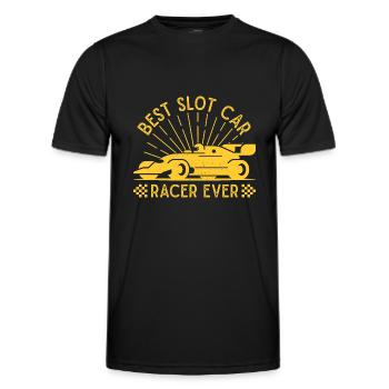 Best Slot Car Racer Ever Slot Car Gift - Men's Functional T-Shirt - black - Front - AI Model Male 178 dark (178cm)