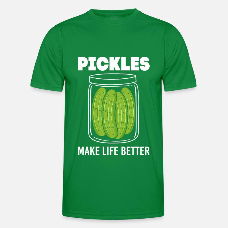 Gurke Gurken Essiggurke Männer Funktions-T-Shirt