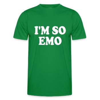 Im so emo - Men's Functional T-Shirt - kelly green - Front - AI Model Male 178 dark (178cm)