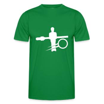 Tischfußball - Männer Funktions-T-Shirt - Kelly Green - Vorne - AI Model Male 178 dark (178cm)