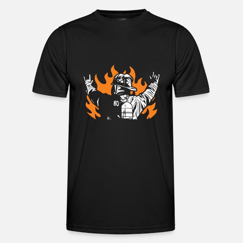 fire brigade - Men's Functional T-Shirt - black