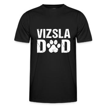 Vizsla Dad Magyar Vizsla - Men's Functional T-Shirt - black - Front - AI Model Male 178 dark (178cm)