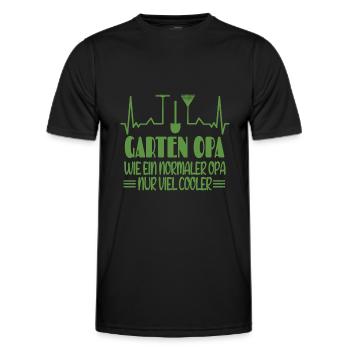Garten Opa Wie Ein Normaler Opa Nur Viel Cooler - Männer Funktions-T-Shirt - Schwarz - Vorne - AI Model Male 178 dark (178cm)