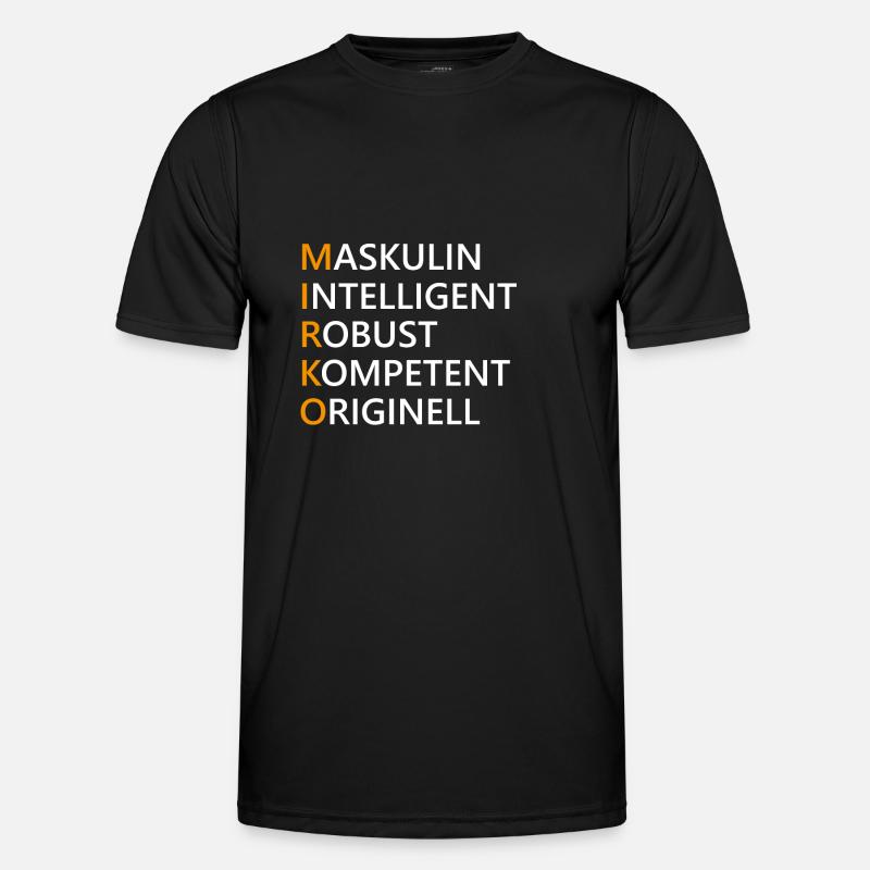 Mirko Name Geschenk - Männer Funktions-T-Shirt - Schwarz