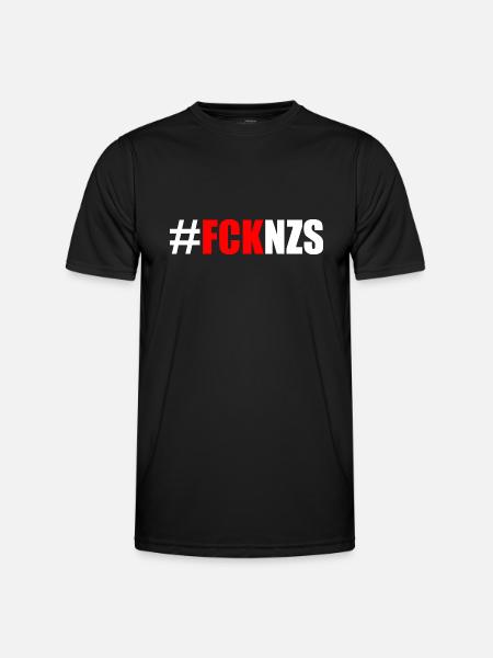 Fck nzs - Männer Funktions-T-Shirt - Schwarz