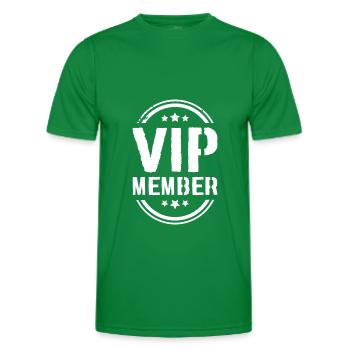 Vip Member - Men's Functional T-Shirt - kelly green - Front - AI Model Male 178 dark (178cm)