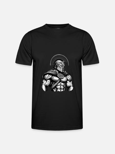 Spartan Gladiator Muscles - Men's Functional T-Shirt - black