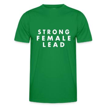 Strong female lead - T-shirt sport Homme - vert - Devant - AI Model Male 178 dark (178cm)