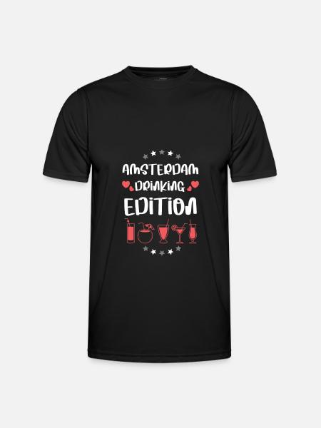 Amsterdam Drinking Team - Men's Functional T-Shirt - black