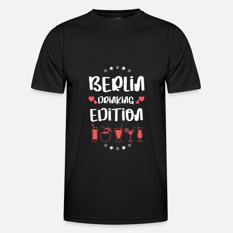 Berlin Drinking Team - Men's Functional T-Shirt - black