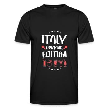 Équipe de boisson en Italie - T-shirt sport Homme - noir - Devant - AI Model Male 178 dark (178cm)
