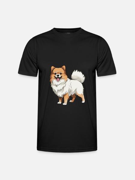 Chien de Poméranie - T-shirt sport Homme - noir