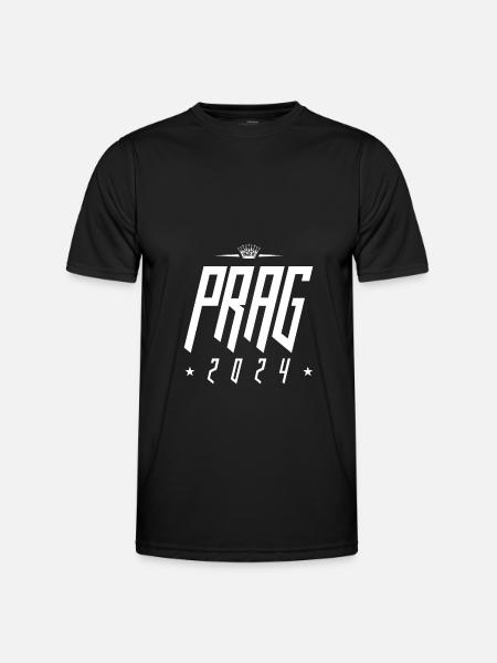 Prag 2024 - Männer Funktions-T-Shirt - Schwarz