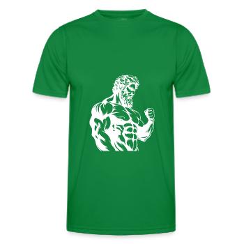 Griechischer Spartaner - Männer Funktions-T-Shirt - Kelly Green - Vorne - AI Model Male 178 dark (178cm)