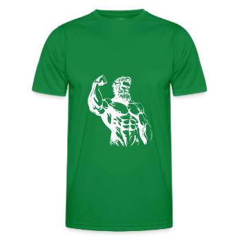 Griechischer Kämpfer - Männer Funktions-T-Shirt - Kelly Green - Vorne - AI Model Male 178 dark (178cm)