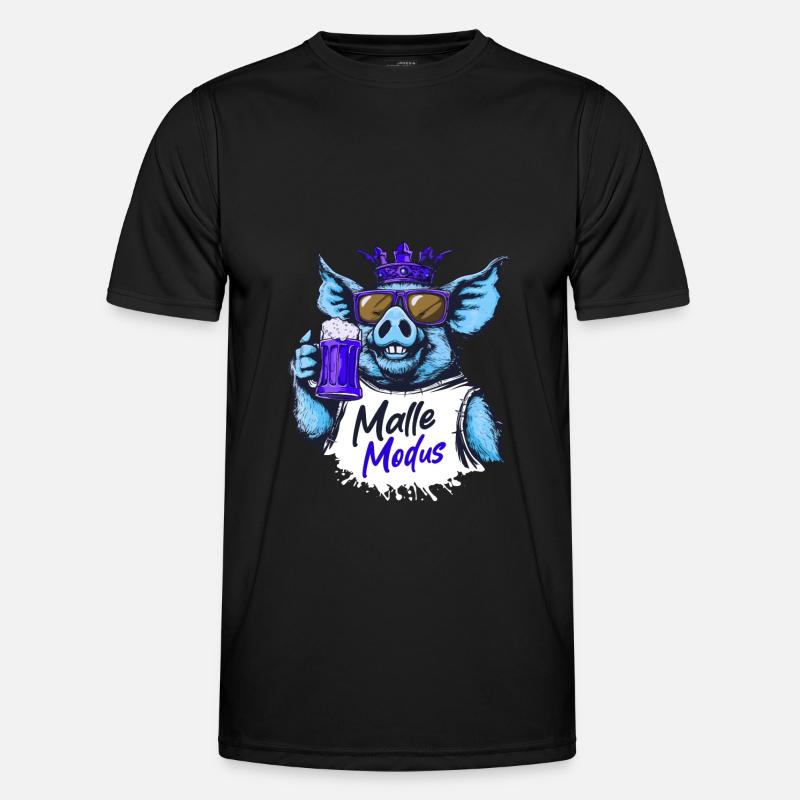 Malle Mode Pork Beer Men's Functional T-Shirt