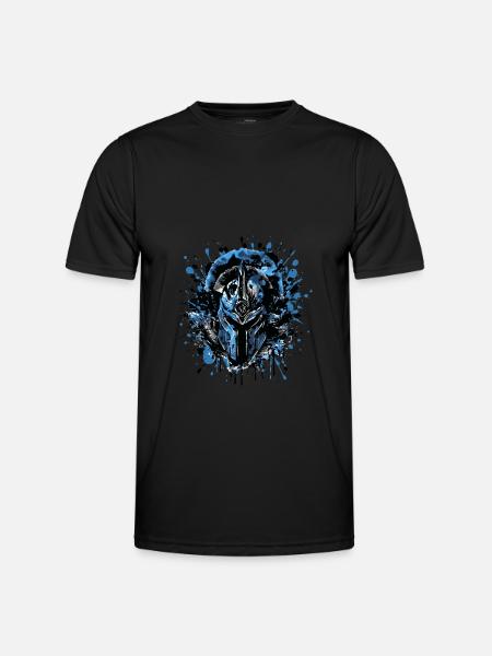 Casque Spartiate Gladiator - T-shirt sport Homme - noir