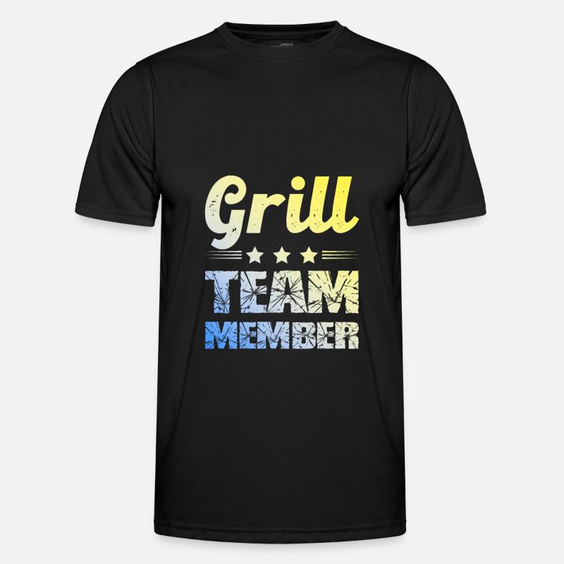 Grill Team - Men's Functional T-Shirt - black