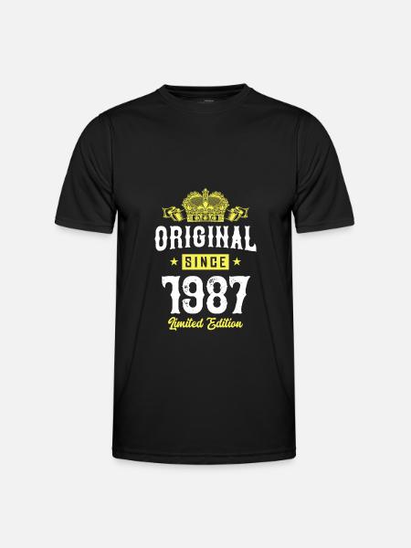 1987 limited edition - Männer Funktions-T-Shirt - Schwarz