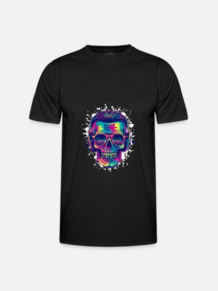 Skull Party - Men's Functional T-Shirt - black