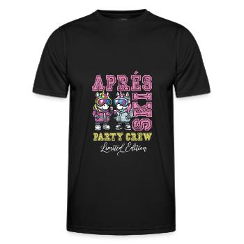 Après-ski Party Crew Licorne - T-shirt sport Homme - noir - Devant - AI Model Male 178 dark (178cm)