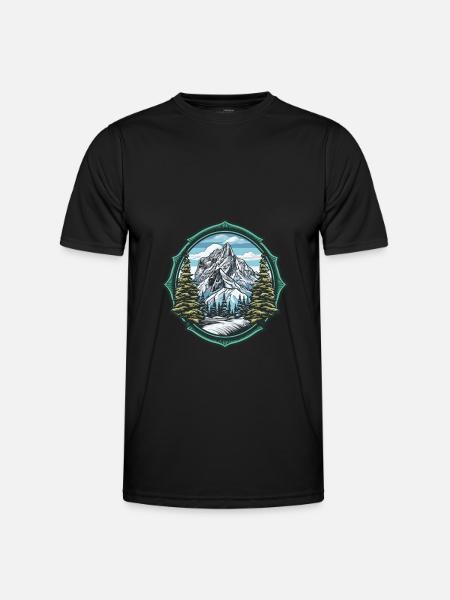 Alps Ski Mountains - Men's Functional T-Shirt - black