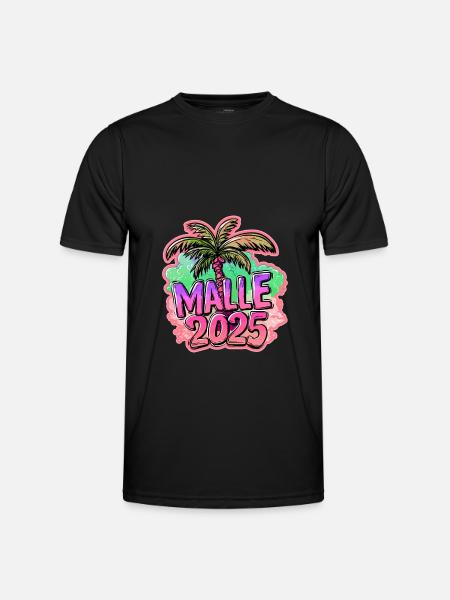 Malle 2025 Palm Tree - Men's Functional T-Shirt - black