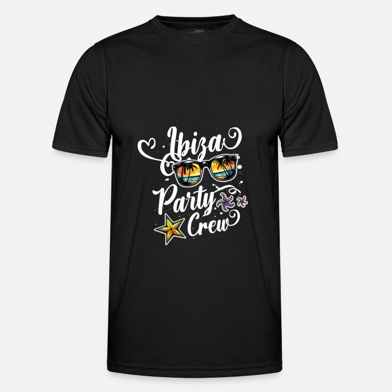 Ibiza Party Crew Beach - Men's Functional T-Shirt - black