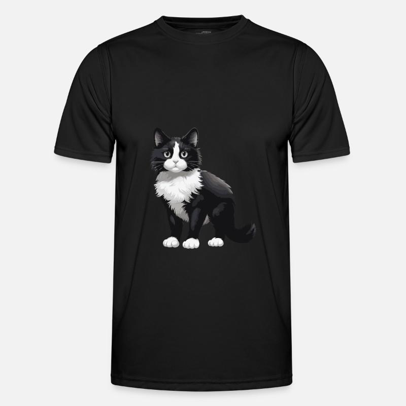 Cat Cute - Men's Functional T-Shirt - black