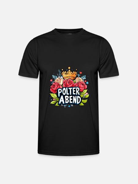 Polterabend Polter Hochzeit - Männer Funktions-T-Shirt - Schwarz