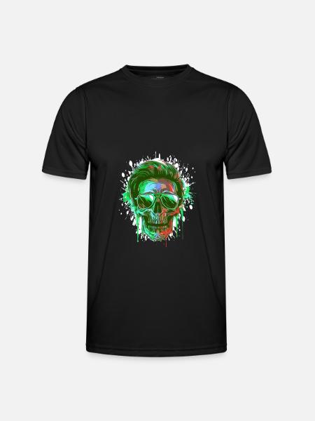 Party Skull - Men's Functional T-Shirt - black