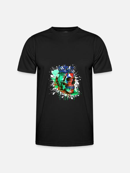 King Skull Crown Royal - Men's Functional T-Shirt - black