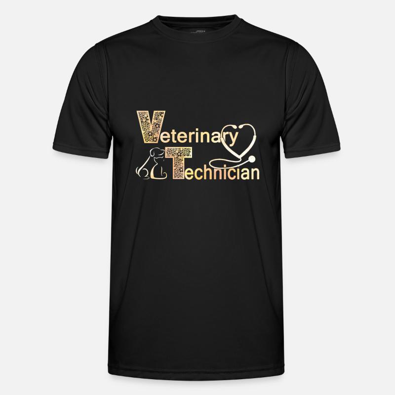 Veterinary Technician Vet Tech - Men's Functional T-Shirt - black
