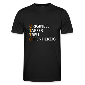 Otto Name Geschenk - Männer Funktions-T-Shirt - Schwarz - Vorne - AI Model Male 178 dark (178cm)