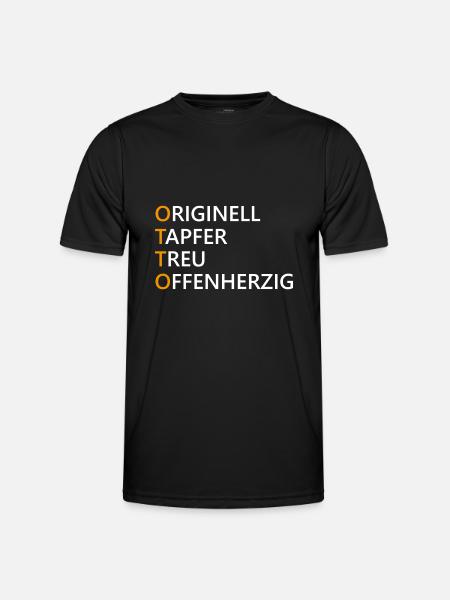 Otto Name Geschenk - Männer Funktions-T-Shirt - Schwarz