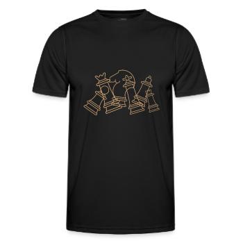 Chess - Men's Functional T-Shirt - black - Front - AI Model Male 178 dark (178cm)