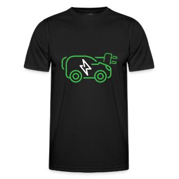 Electric - Men's Functional T-Shirt - black - Front - AI Model Male 178 dark (178cm)