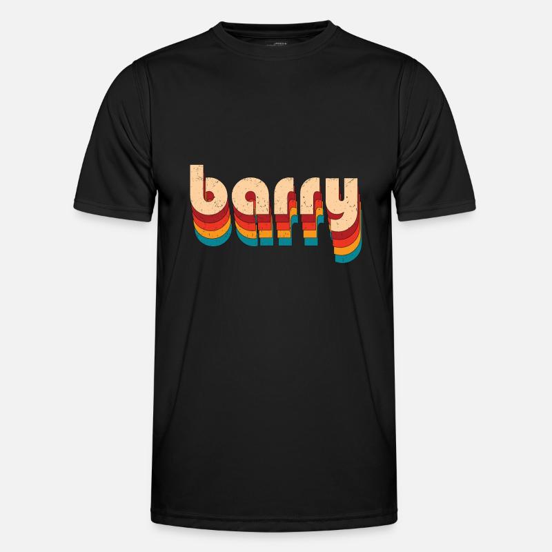 Retro Barry Name Men's Functional T-Shirt