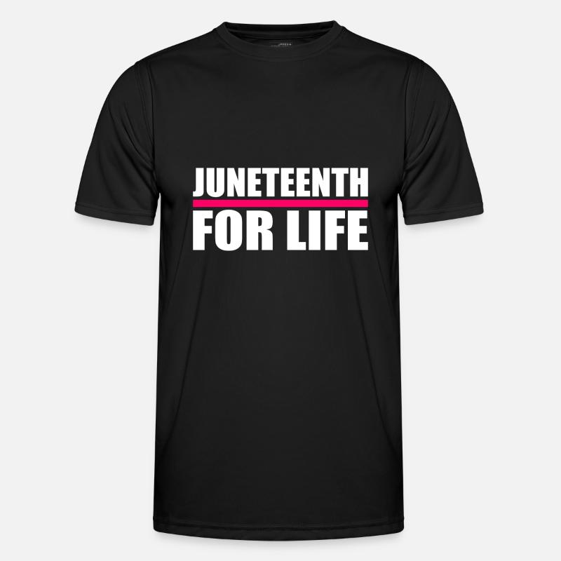 juneteenth - Männer Funktions-T-Shirt - Schwarz