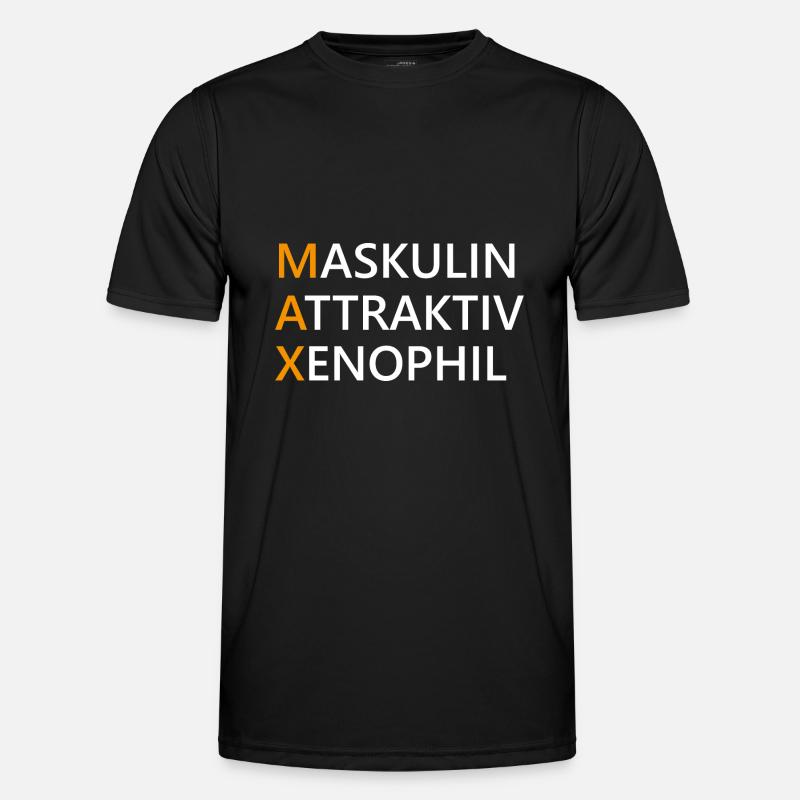 Max Name Geschenk - Männer Funktions-T-Shirt - Schwarz