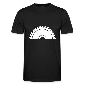 Menuisiers - T-shirt sport Homme - noir - Devant - AI Model Male 178 dark (178cm)