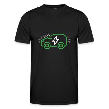 Electric - Men's Functional T-Shirt - black - Front - AI Model Male 178 dark (178cm)