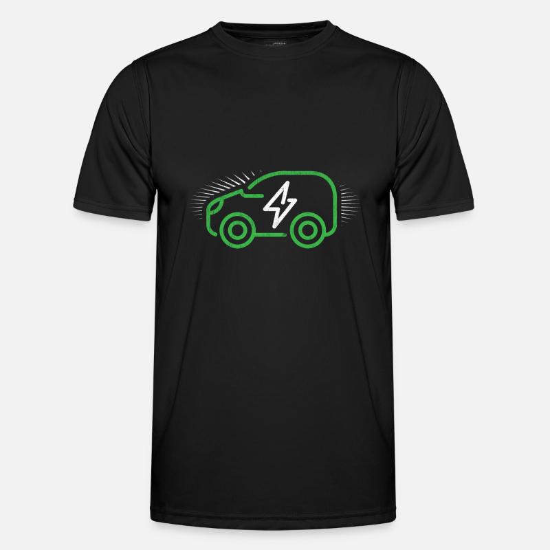 Elektroauto Männer Funktions-T-Shirt