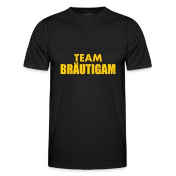 Team bräutigam - Männer Funktions-T-Shirt - Schwarz - Vorne - AI Model Male 178 dark (178cm)