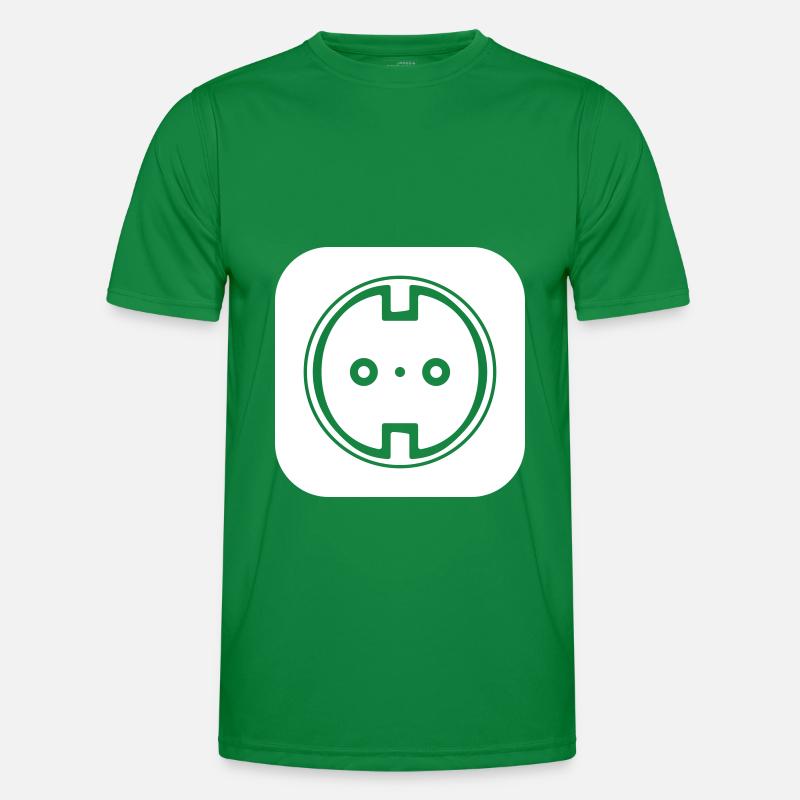 Socket Icon Electrician Men's Functional T-Shirt
